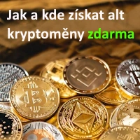 Obrázek s popisem jak a kde získat alt kryptoměny zdarma.