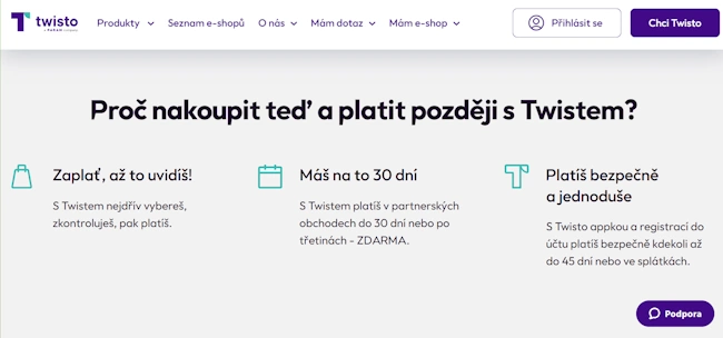 Proč nakoupit teď a platit později s Twistem?